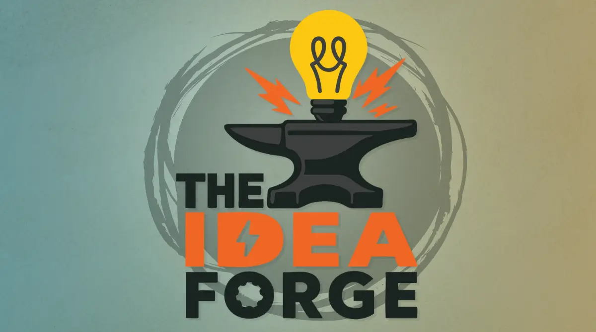 Idea Forge Featured Image on Member Hours Logo with Multi colored background